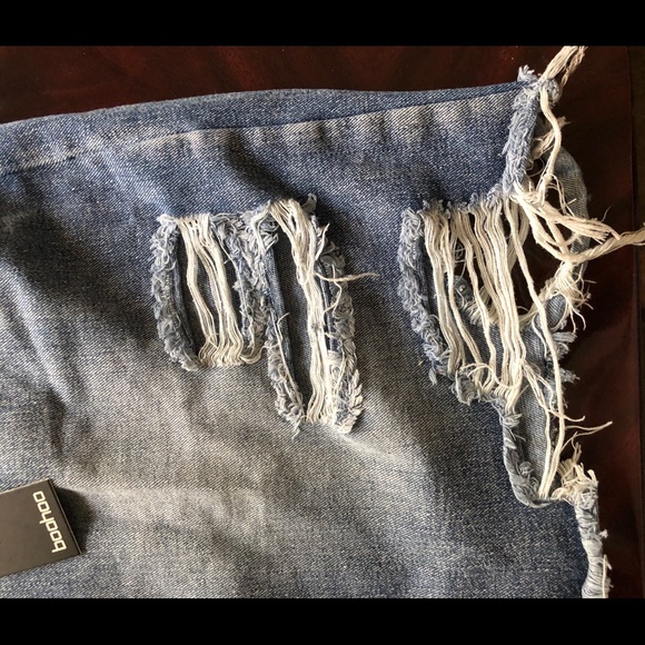 Plus Size Denim Ripped Skirt - Picture 2 of 8